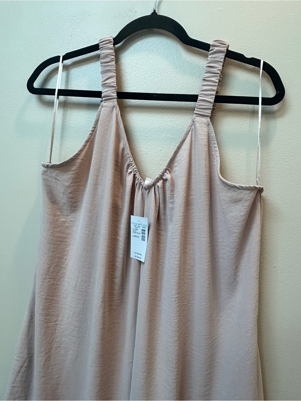 NWT Maurices Sleeveless Wide-Leg Jumpsuit in Light Blush - Picture 3 of 9
